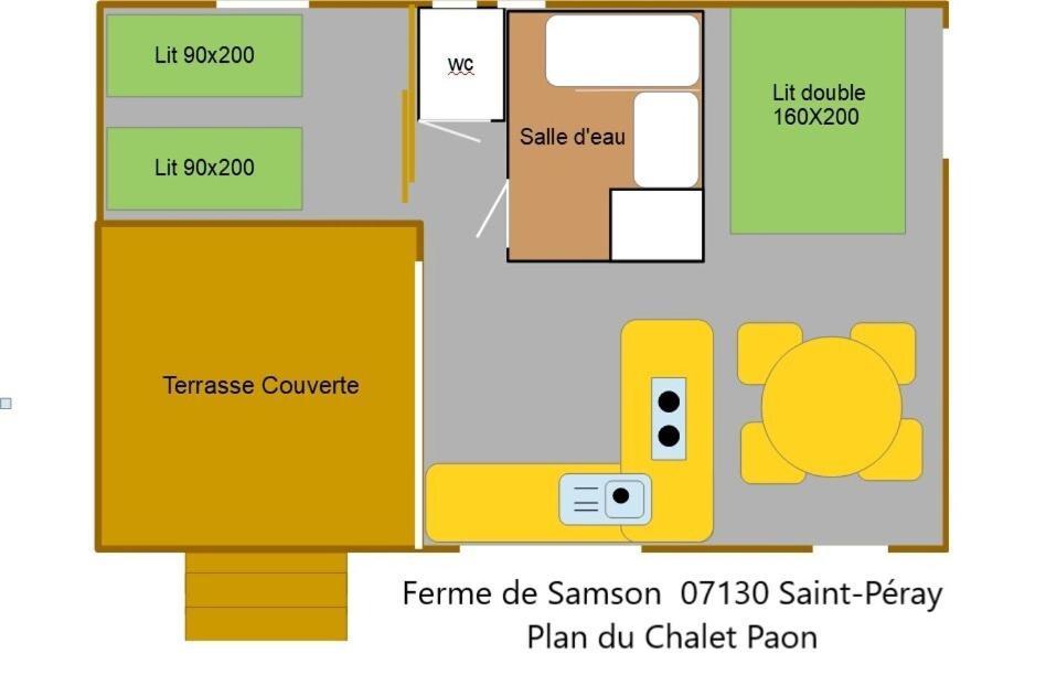 Willa Ferme De Samson Saint-Péray Zewnętrze zdjęcie